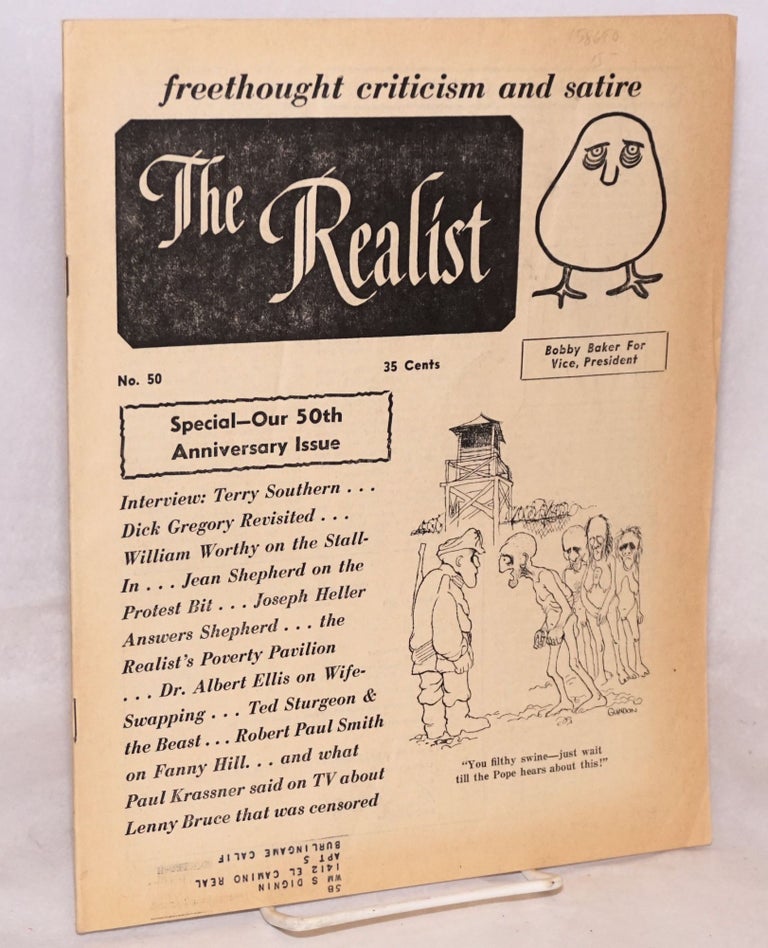 Cat.No: 158690 The Realist: freethought criticism and satire; No. 50, May 1964. Paul Krassner.