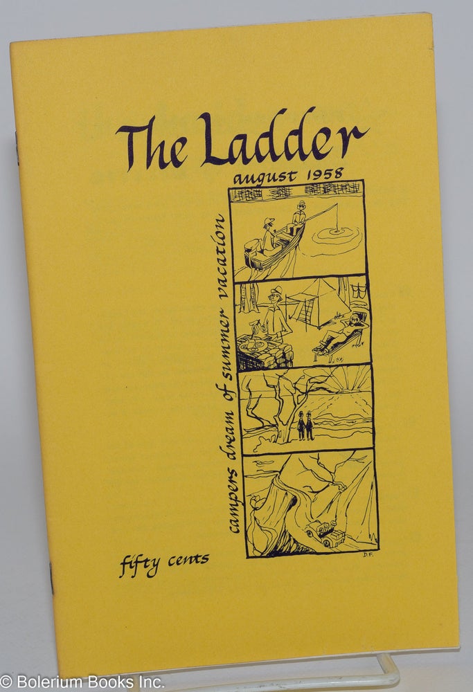 Cat.No: 159504 The Ladder; vol. 2, #11, August 1958. Del Martin, Phyllis Lyon, Gene Damon, aka Barbara Grier.