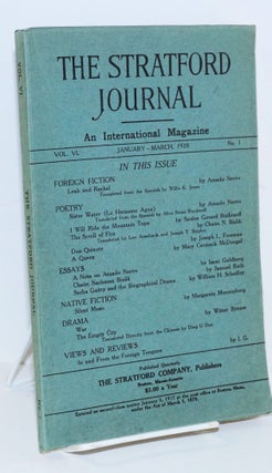 Cat.No: 160168 The Stratford journal: an international magazine, vol. VI, no. 1,...