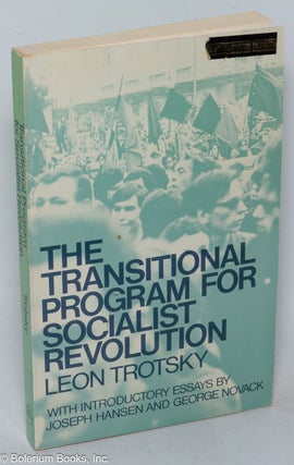 Cat.No: 160370 The Transitional Program for Socialist Revolution. Including "The death...