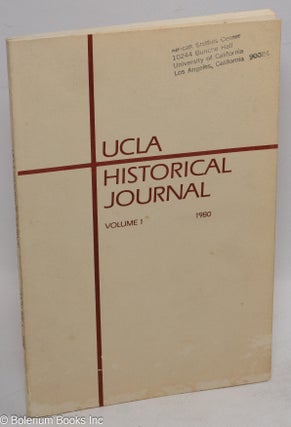 Cat.No: 161223 UCLA historical journal. Vol. 1, no. 1