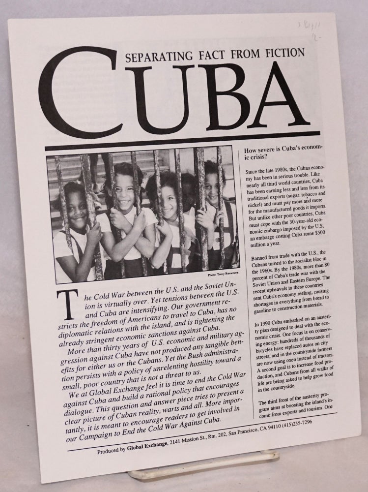 Cat.No: 161311 Cuba: separating fact from fiction. Medea Benjamin, Kevin Danaher.