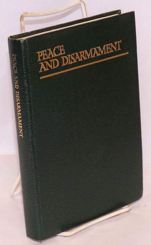 Cat.No: 161741 Peace and disarmament: academic studies, 1982. N. N. Inozemtsev, chief.