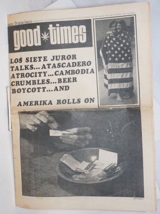 Cat.No: 161844 Good Times: vol. 3, #45, Nov.13, 1970: Los Siete Juror Talks. Wilfred...
