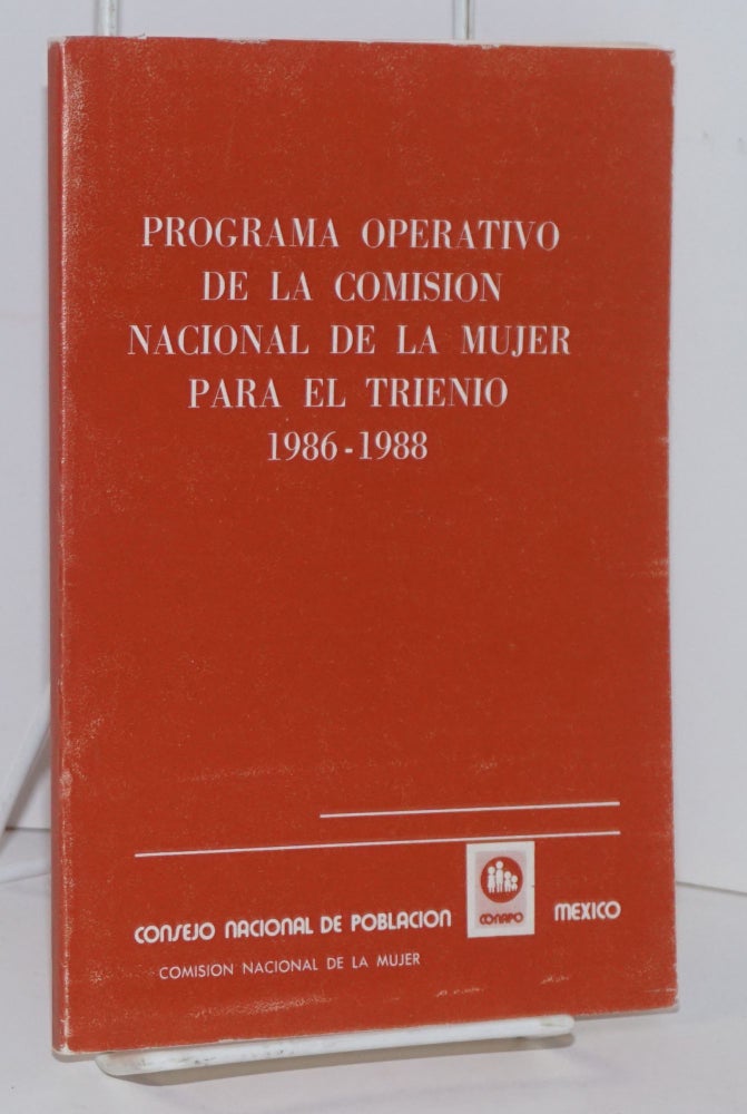 Cat.No: 162227 Programa operativo de la Comision Nacional de la Mujer Para el Trienio 1986 - 1988