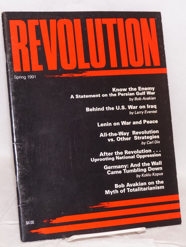 Cat.No: 162619 Revolution : propaganda organ of the Central Committee of the Revolutionary Communist Party (USA). No. 61 (Spring 1991)