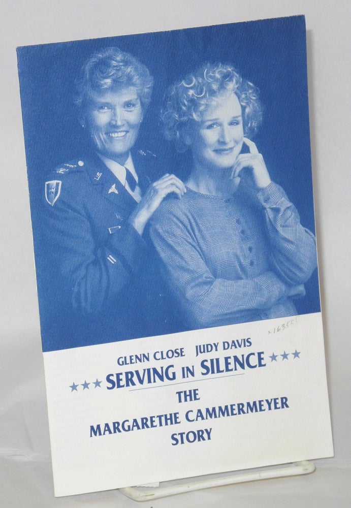 Cat.No: 163558 Glenn Close [and] Judy Davis [in] Serving in silence, the Margarethe Cammermeyer story. Margarethe Cammermeyer.