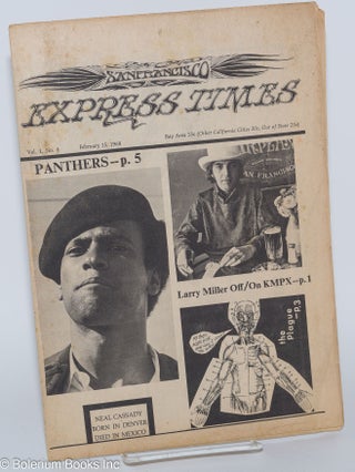 Cat.No: 163790 San Francisco Express Times, vol. 1, #4, February 15, 1968: Panthers [Huey...