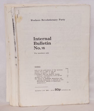 Internal Bulletin [15 issues]