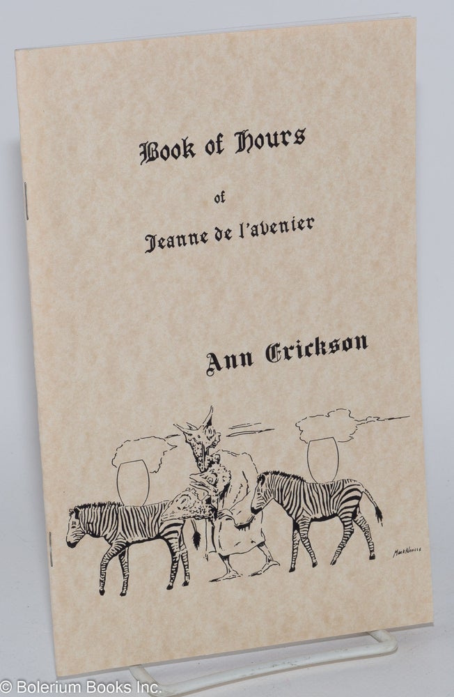 Cat.No: 164609 Book of hours of Jeanne de l'avenier. Ann Erickson.