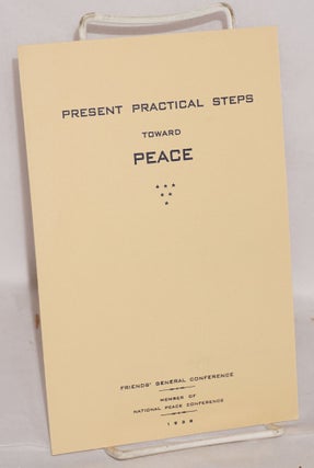 Cat.No: 164634 Present practical steps toward peace. Esther Holmes Jones