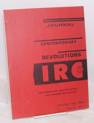 Cat.No: 165660 The Journal of Contemporary Revolutions: Winter 1967-68, vol. II no. 1