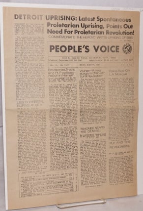 Cat.No: 165720 People's Voice: vol. III, no. 13-17 [single issue of the newspaper]....