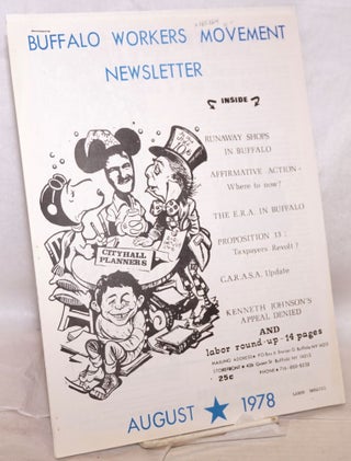 Cat.No: 165864 Buffalo Workers Movement Newsletter, August 1978