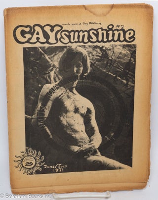 Cat.No: 166273 Gay Sunshine; a paper of gay militancy, #7; Gays in Prison. Winston...