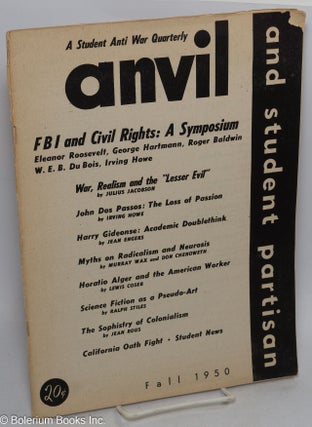 Cat.No: 166301 Anvil, a student anti-war quarterly and student partisan. Vol. 2, no. 3,...