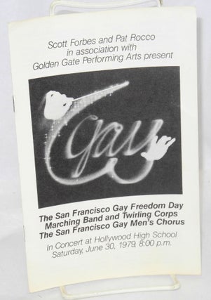Cat.No: 166465 Scott Forbes and Pat Rocco in association with Golden Gate Performing Arts...