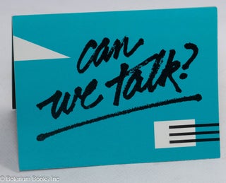 Cat.No: 166523 Can We Talk? [brochure]. Harvey Milk AIDS Education Fund, AIDS/ KS Foundation