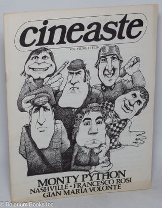 Cat.No: 166656 Cinéaste; vol. 7, #1; Monty Python, Nashville, Francesco Rosi, Gian maria...