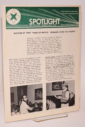 Cat.No: 166948 Spotlight: success of first three US-Mexico seminars leads to a fourth