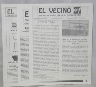 Cat.No: 167597 El Vecino numbers 1 - 3: 1 de Junio - 24 de agosto de 1993 "Hablamos por...