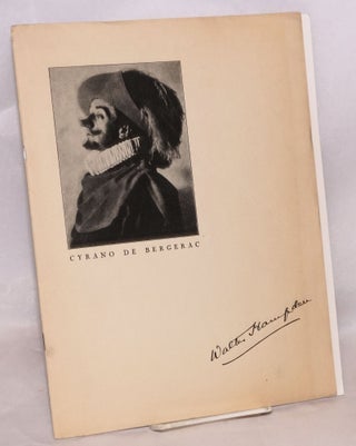 Cat.No: 167821 Walter Hampden in "Cyrano de Bergerac" [souvenir booklet