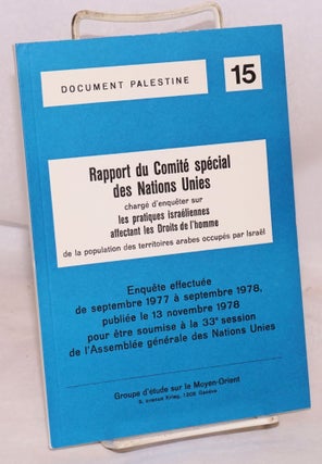Cat.No: 167876 Rapport du comité spécial chargé denquêter sur les pratiques...