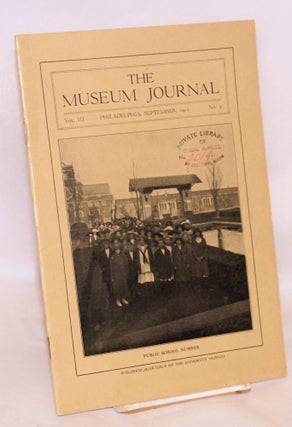 Cat.No: 167936 The museum journal volume III no. 3, September 1912. Public school number....