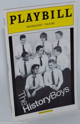 Cat.No: 168064 The History Boys: Playbill for the Broadhurst Theatre Production