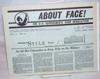 Cat.No: 168124 About face! The U.S. Servicemen's Fund newsletter. Vol. 2 no. 3...