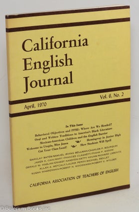 Cat.No: 168183 Two traditions in Afro-American literature in California English Journal,...