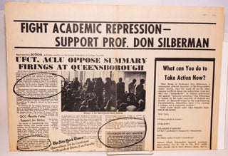 Cat.No: 168218 Fight academic repression - support Prof. Don Silberman [with] Don...