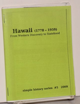 Cat.No: 168270 Hawaii (1778-1959): from Western discovery to statehood. J. Gerlach