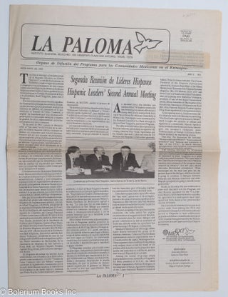 Cat.No: 168371 La Paloma: organo de difusión del programa para las comunidades Mexicanas...