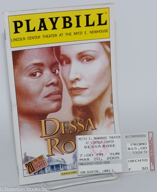 Cat.No: 168701 Dessa Rose; a new musical Playbill for the Lincoln Center Theater...
