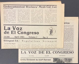 Cat.No: 168710 La Voz de El Congreso [two issues
