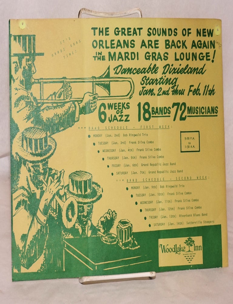 Cat.No: 169186 The Great Sounds of New Orleans Are Back Again in the Mardi Gras Lounge! [handbill/mailer]