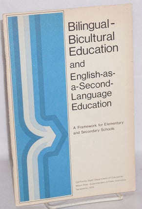 Cat.No: 169254 Bilingual-bicultural education and English-as-a-second-language education...