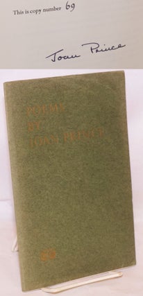 Cat.No: 169261 Poems by Joan Prince [signed/limited]. Joan Prince