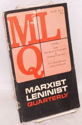 Cat.No: 169355 Marxist Leninist Quarterly: Vol. 2, No. 2. Milton Rosen, Mort Scheer
