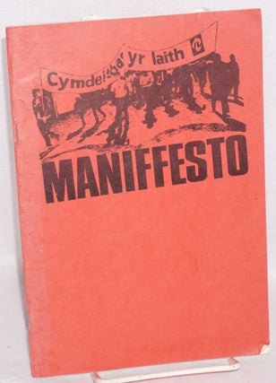 Cat.No: 169451 Maniffesto. Cymdeithas yr Iaith Gymraeg