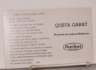 Queta Garay [photographic publicity card]