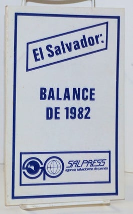 Cat.No: 170101 El Salvador: Balance de 1982. Vicente Reyes