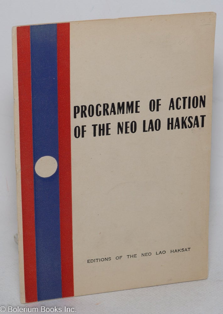 Cat.No: 170126 Programme of action of the Neo Lao Haksat. Neo Lao Haksat.