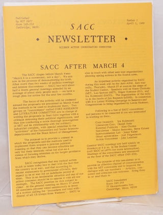 Cat.No: 171005 SACC newsletter. Numbers 1, 2, 3 (April 1, 15, 30 1969