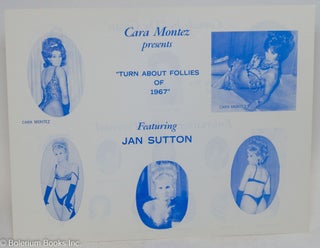 Cat.No: 171780 Cara Montez presents "Turn about Follies of 1967" playbill featuring Jan...