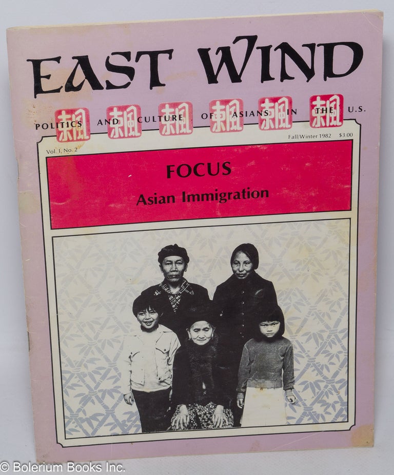 Cat.No: 173364 East Wind: politics and culture of Asians in the US
