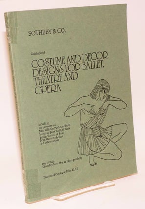 Cat.No: 173777 Catalogue of costume and decor designs for ballet, theatre and opera;...