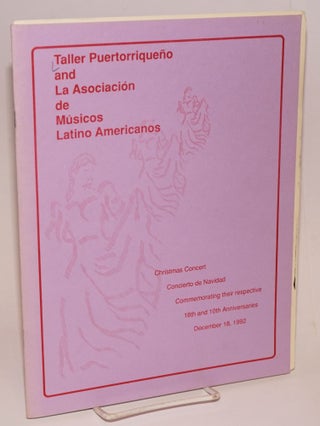 Cat.No: 173936 Taller Puertorriqueño and La Asociación de Músicos Latino Americanos....