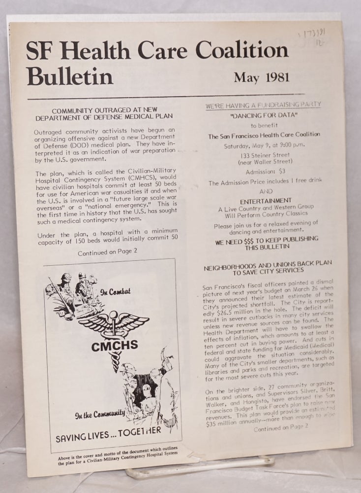 Cat.No: 173991 SF Health Care Coalition Bulletin: May 1981